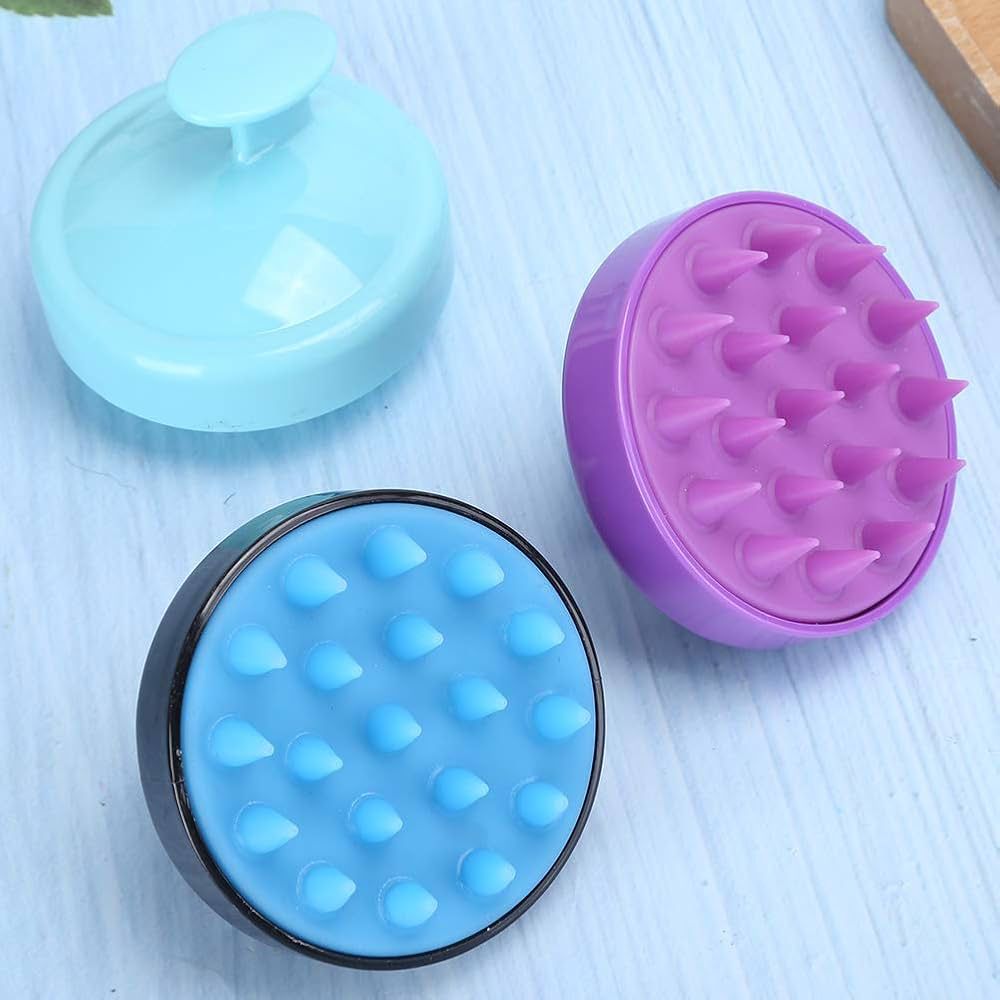 Scalp Massager, Anti‑Slip Soft Silicone Safe and Non‑Toxic Hair Washing Brush, Bathroom Neck Body for Scalp