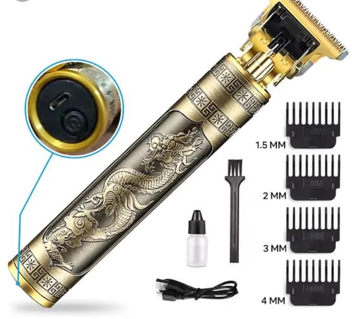 Metal Vintage T9 Trimmer/Electric Hair Clipper, Beard Cutting Machine