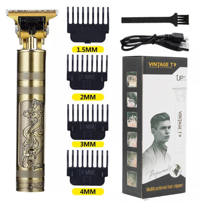 Metal Vintage T9 Trimmer/Electric Hair Clipper, Beard Cutting Machine